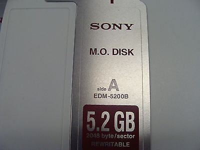 Sony MO Media EDM-5200B 5.2GB Optical Disk Rewritable 2048 byte/sector - Micro Technologies (yourdrives.com)