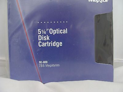 New sealed Maxtor 0C-800 800MB (786Mb formatted) 5.25'' Optical Disk Cartridge - Micro Technologies (yourdrives.com)