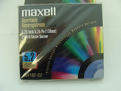 *NEW* Maxell MA192-S2 5.2GB RW Optical Disk Media 2048 b/s - same as EDM-5200C - Micro Technologies (yourdrives.com)