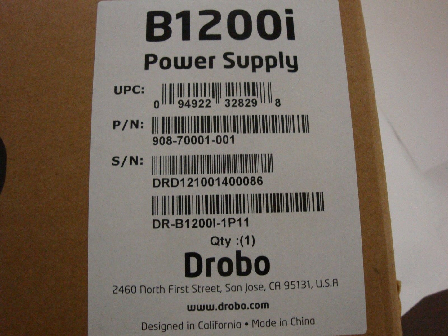 DROBO B1200i Power Supply DR-B1200I-1P11 908-70001-001 - Micro Technologies (yourdrives.com)