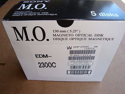 Sony EDM-2300C 5 Pack Box 2.3GB RW Optical Disk 512 B/S NEW Factory Sealed - Micro Technologies (yourdrives.com)