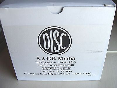 New Generic Rewritable 5.2GB 2048 b/s Magneto Optical MO disk Pack of 5 - Micro Technologies (yourdrives.com)