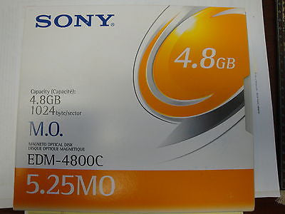 5 Pieces Sony MO Media  4.8GB RW 5.25'' 1024 b/s Optical Disk EDM-4800C - Micro Technologies (yourdrives.com)