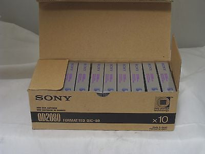 Sony Mini Data Cartridge QD2080 formatted QIC-80 pack of 10 in original box - Micro Technologies (yourdrives.com)