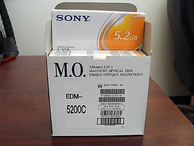 New Sony MO Media EDM-5200C 5.2GB RW Optical Disk *Pack of 5* - Micro Technologies (yourdrives.com)