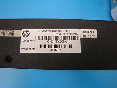 HP JE073A Managed Switch A5120-16G SI Layer 3 Switch - Micro Technologies (yourdrives.com)