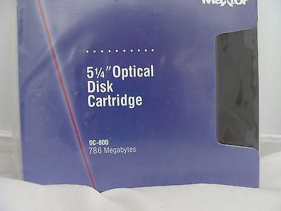 New sealed Maxtor 0C-800 800MB (786Mb formatted) 5.25''  Optical Disk Cartridge - Micro Technologies (yourdrives.com)