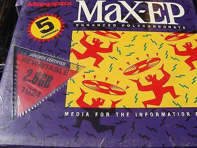 MAXOPTIX MAXEP Polycarbonate 2.6Gb 1024 Jukebox Certified RW box of 5 Cartridges - Micro Technologies (yourdrives.com)