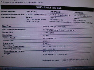PANASONIC LF-D103 5.2GB 50PIN SCSI DVD RAM DRIVE - Micro Technologies (yourdrives.com)