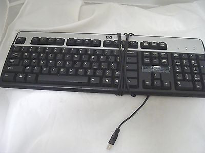 HP Hewlett-Packard KU-0316 Black/Silver Keyboard with USB Interface - Micro Technologies (yourdrives.com)