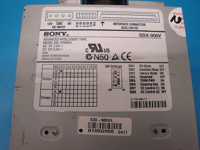 SONY SDX-900V Ait4 520Gb Ait Tape Drive ATDNA4 - Micro Technologies (yourdrives.com)
