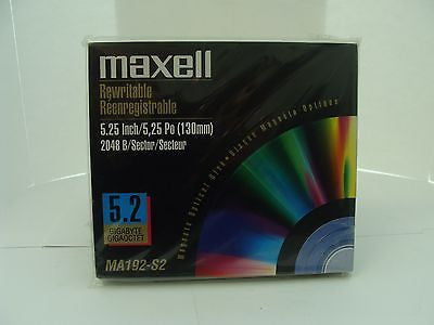 *NEW* Maxell MA192-S2 5.2GB RW Optical Disk Media 2048 b/s - same as EDM-5200C - Micro Technologies (yourdrives.com)