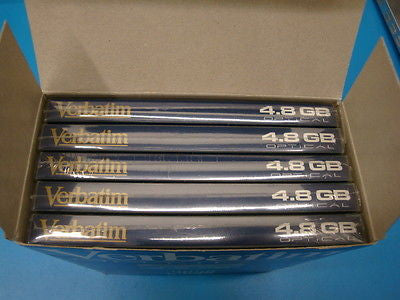 Verbatim 92842 MO Media 4.8GB RW Qty 5 *NEW*   1024 b/s  EDM-4800C EDM-4800C - Micro Technologies (yourdrives.com)