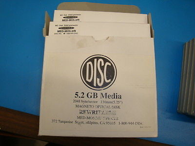 Disc MO Media 5.2GB RW *NEW* Optical Disk 5 Pack Box EDM-5200B EDM-5200C - Micro Technologies (yourdrives.com)