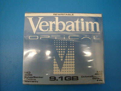 Verbatim  94123 Rewritable 9.1GB NEW Factory Sealed Optical Disk - - Micro Technologies (yourdrives.com)