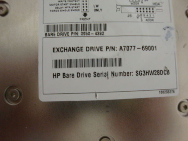 HP A7077-69001 73GB SCSI HDD  FW: HPC5 15K RPM   9U8005-022  ST373453LW - Micro Technologies (yourdrives.com)