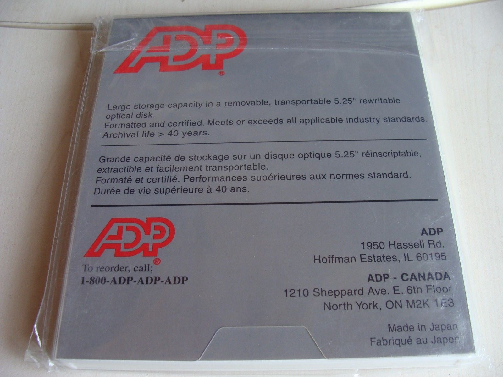 ADP 5.2GB NEW Rewritable Optical Disk  EDM-5200B EDM-5200C 1 Piece - Micro Technologies (yourdrives.com)