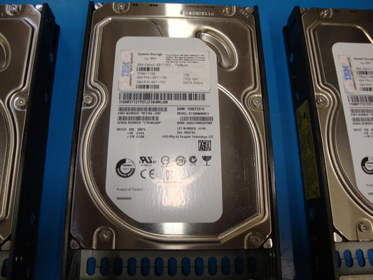 IBM 99Y1163 In Tray FRU 99Y1164 Seagate ST1000NM0011 1TB 3.5" 3Gb SATA 7200 RPM - Micro Technologies (yourdrives.com)