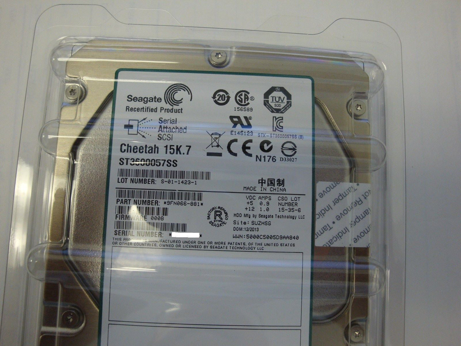 Seagate ST3600057SS 15K.7 600 GB,Internal,15000 RPM,3.5" 9FN066-881 Qty 1 Piece - Micro Technologies (yourdrives.com)