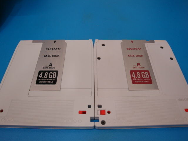 USED Sony MO Media EDM-4800B  Qty 6 Pieces 4.8GB RW  in Clamshell Case EDM-4800C - Micro Technologies (yourdrives.com)