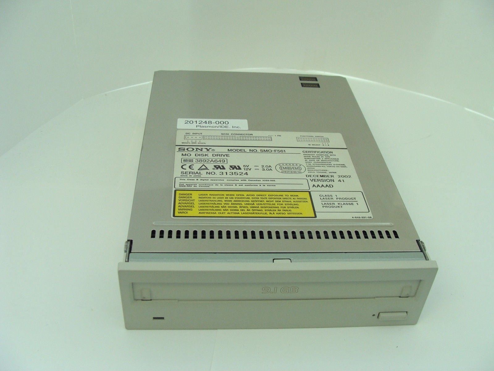 *Unused* Plasmon 201248-000 9.1GB Magneto Optical Drive - 1 yr warranty - Micro Technologies (yourdrives.com)