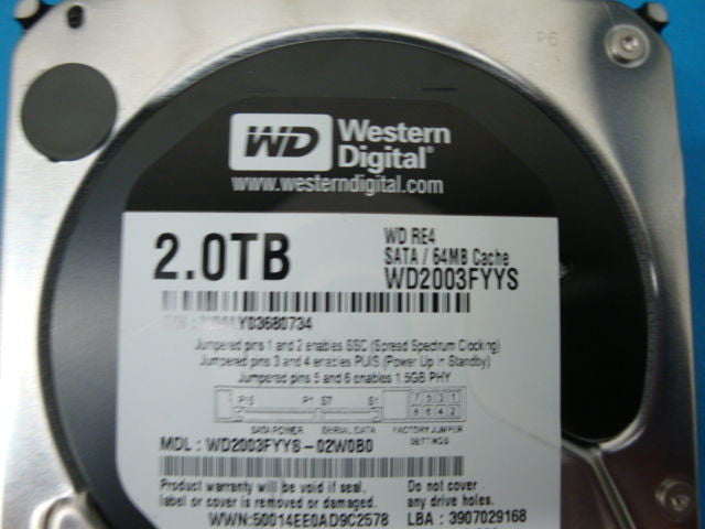 Western Digital  WD2003FYYS 2TB 7200RPM SATA Drive WD RE4 - Micro Technologies (yourdrives.com)