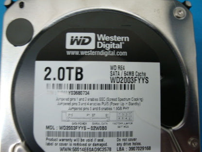 Western Digital  WD2003FYYS 2TB 7200RPM SATA Drive WD RE4 - Micro Technologies (yourdrives.com)