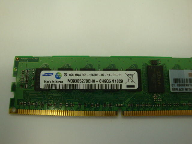 Samsung 4GB PC3-10600R ECC DDR3-1333 M393B5270CH0-CH9Q5 1029 - Micro Technologies (yourdrives.com)