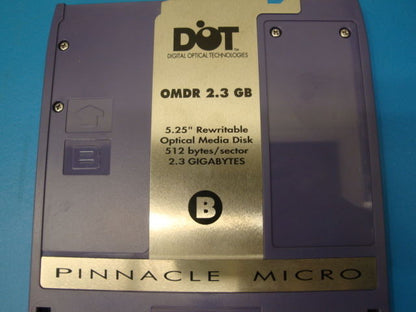 Pinnacle Micro 2.3GB RW Optical Disk in Plastic Case 512 B/S EDM-2300B EDM-2300C - Micro Technologies (yourdrives.com)