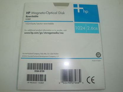 NEW HP 92280F  2.6GB Rewritable Magneto Optical Disk EDM-2600C EDM-2600B - Micro Technologies (yourdrives.com)