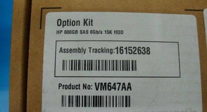 NEW HP VM647AA 587483-001 600GB 6G 15K RPM SAS 3.5" DRIVE With Cables 581314-001 - Micro Technologies (yourdrives.com)