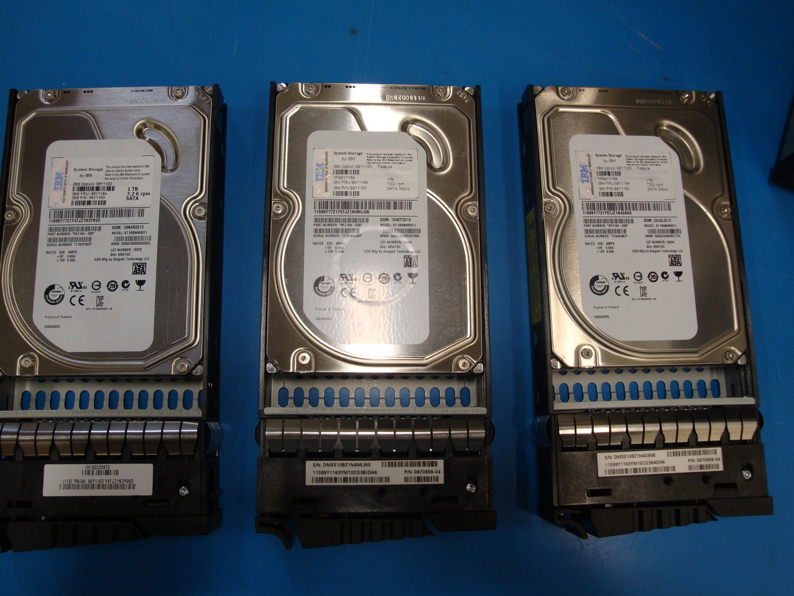 IBM 99Y1163 In Tray FRU 99Y1164 Seagate ST1000NM0011 1TB 3.5" 3Gb SATA 7200 RPM - Micro Technologies (yourdrives.com)