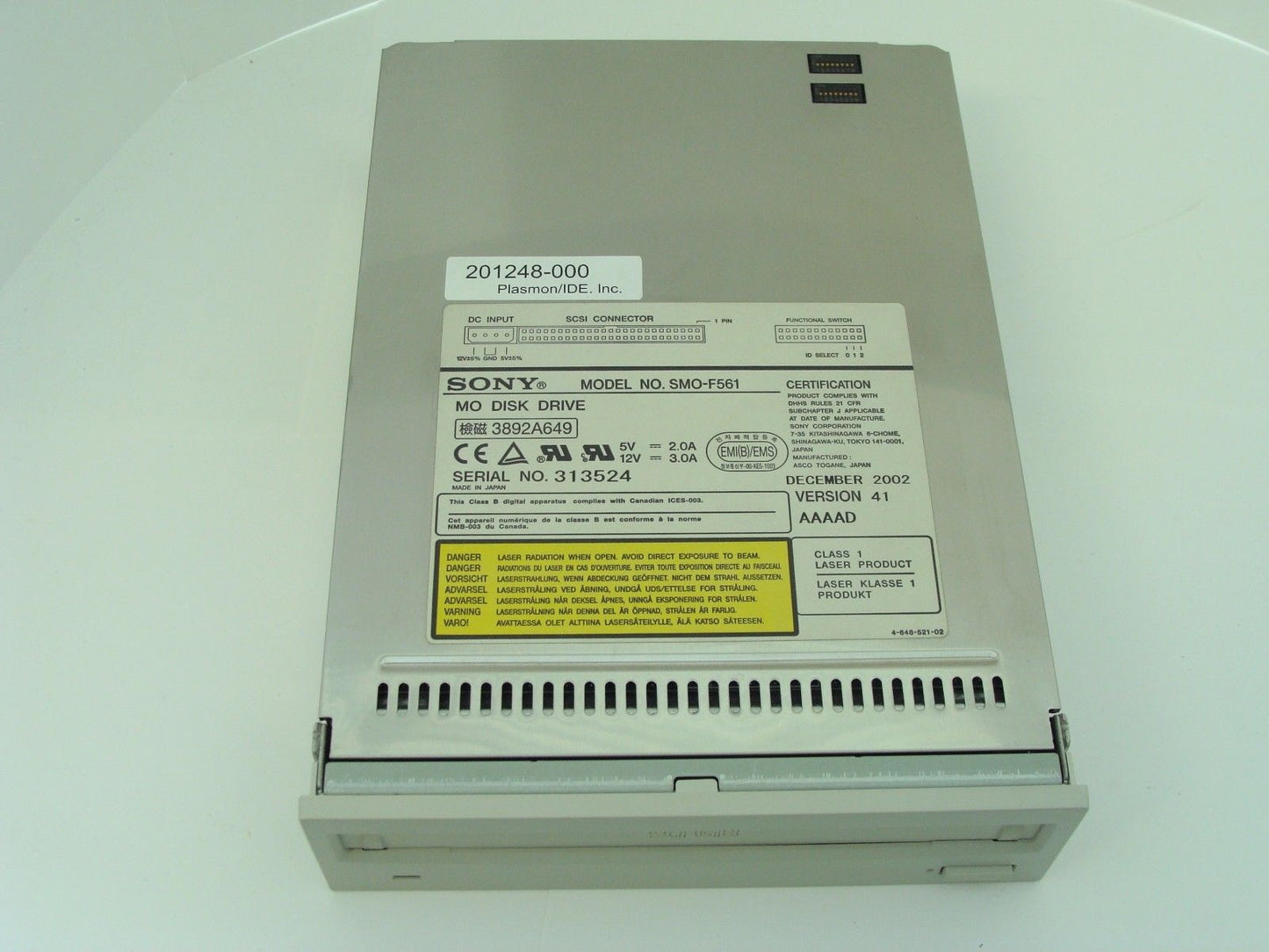 *Unused* Plasmon 201248-000 9.1GB Magneto Optical Drive - 1 yr warranty - Micro Technologies (yourdrives.com)