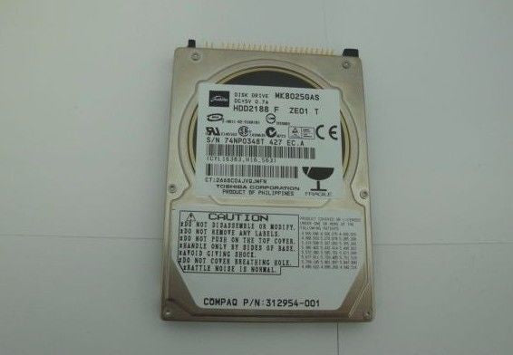 Toshiba MK8025GAS Internal 80GB 4200 RPM, 2.5" HDD Compaq 312954-001 - Micro Technologies (yourdrives.com)
