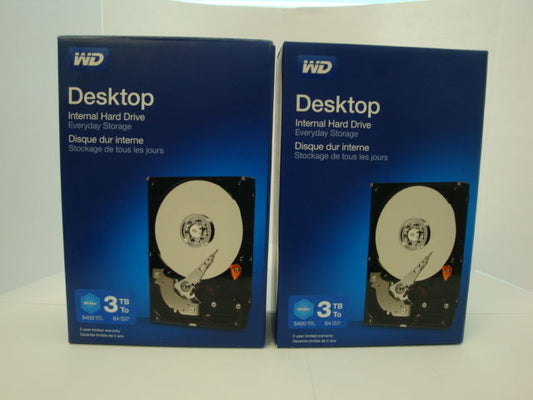QTY 2 WD 2 Year warranty WDBH2D0030HNC-NRSN 3TB  Blue 64MB cache SATA 6.0Gb/s" - Micro Technologies (yourdrives.com)