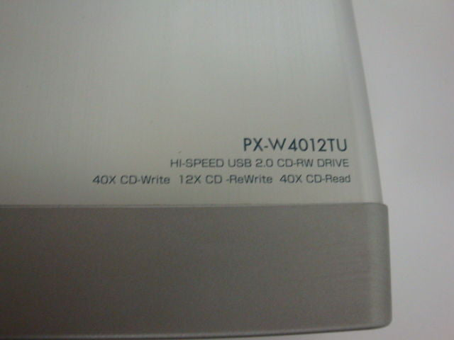 External Plextor PX-W4012TU 40/12/40 CD-RW Drive USB 2.0 Power Block Included - Micro Technologies (yourdrives.com)