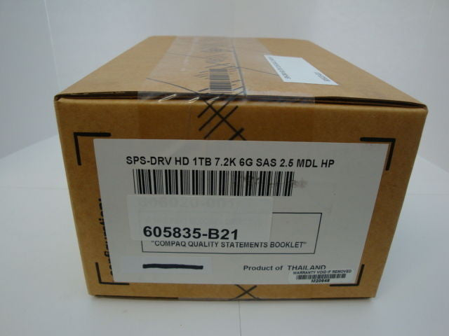 NEW HP 605835-B21 1TB Internal 7200RPM 2.5'' SAS Hard Drive in Tray 606020-001 - Micro Technologies (yourdrives.com)