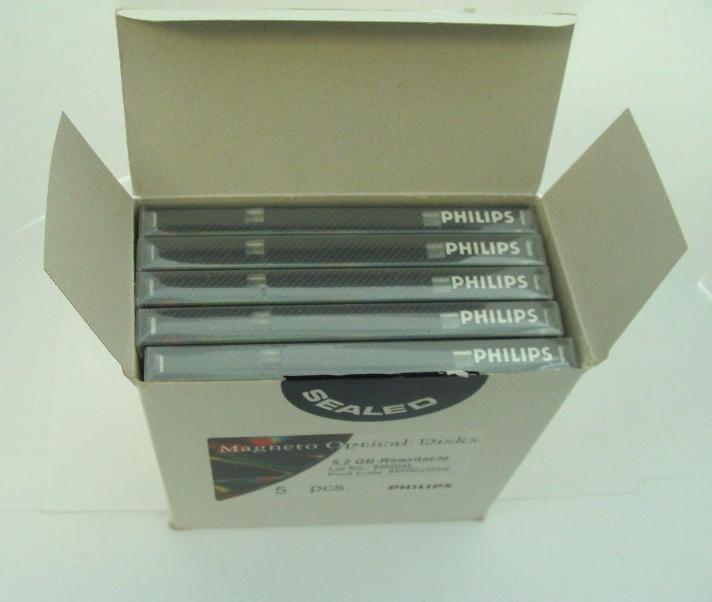 NEW 5-Pack Philips 83PDO MO 5.2GB Optical Disk RW 5.25" (Same as EDM-5200C) - Micro Technologies (yourdrives.com)