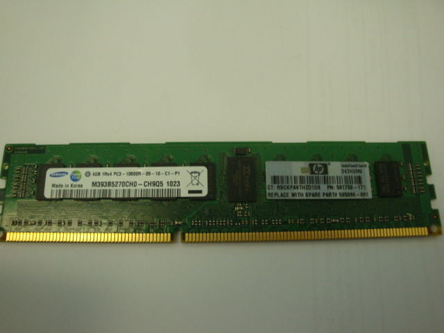 HP 591750-171 4GB PC3-10600R ECC DDR3-1333 M393B5270CH0-CH9Q5 1029 - Micro Technologies (yourdrives.com)