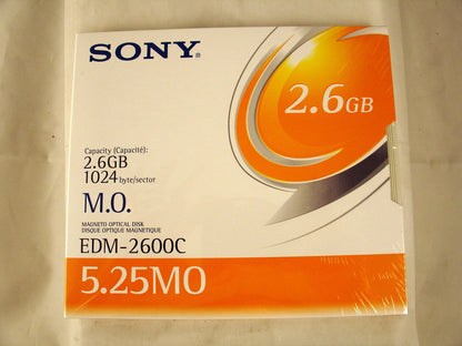 Sony MO Media EDM-2600CWW 2.6GB RW *NEW* Factory Sealed 1 Piece - Micro Technologies (yourdrives.com)