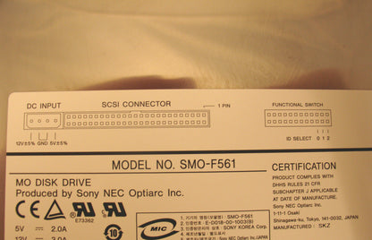 SONY SMO-F561 Internal MO Drive - Micro Technologies (yourdrives.com)