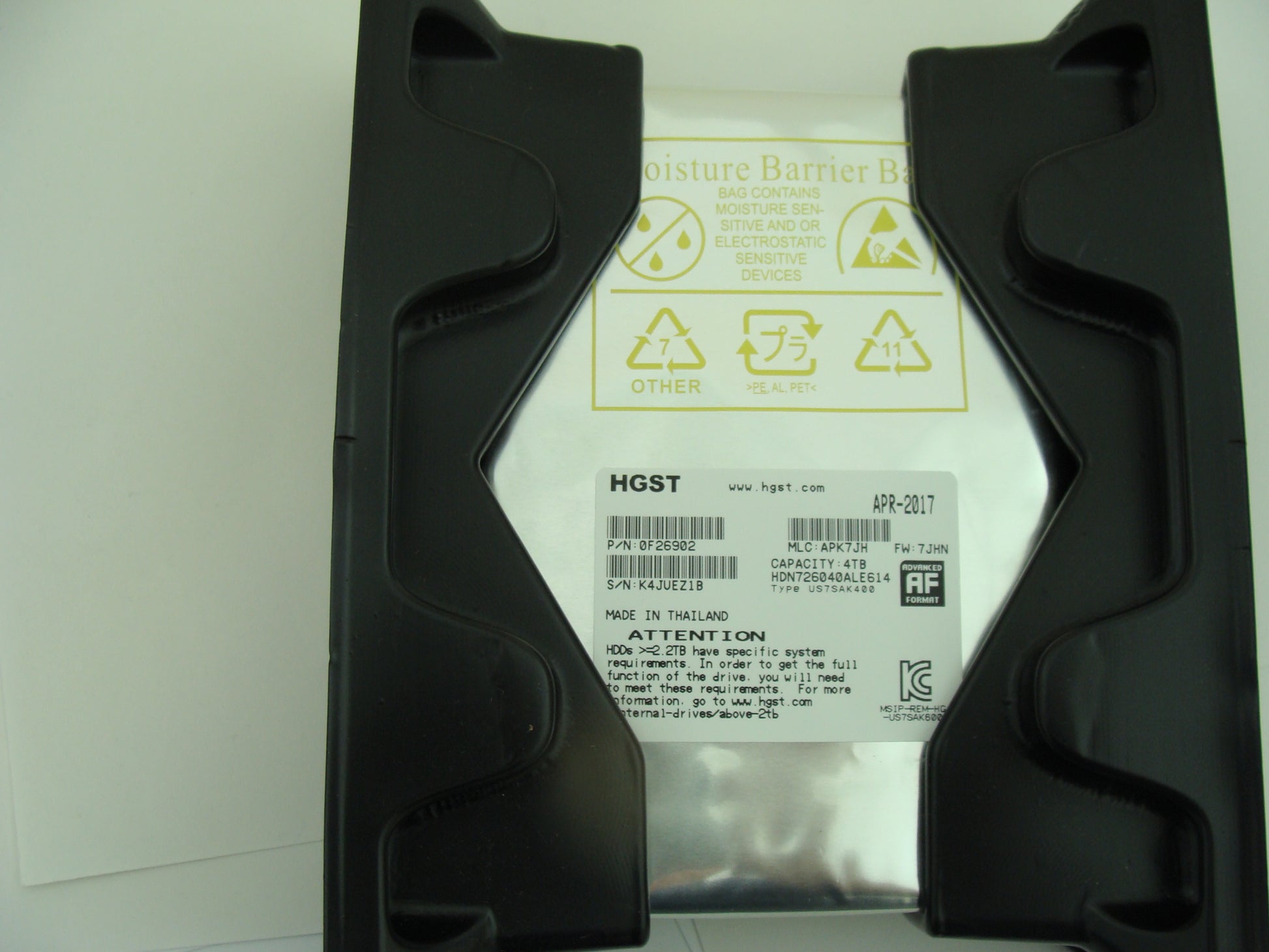 Hitachi GST 0S04005 4TB 7200 RPM 128MB Cache 0F26902 - Micro Technologies (yourdrives.com)