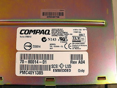 Compaq TRS23AACL SDLT 320GB Int SCSI Tape Drive - Micro Technologies (yourdrives.com)