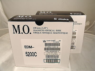Sony MO Media EDM-5200C 5.2GB RW *NEW* Optical Disk 2 Five Pack Boxes - Micro Technologies (yourdrives.com)