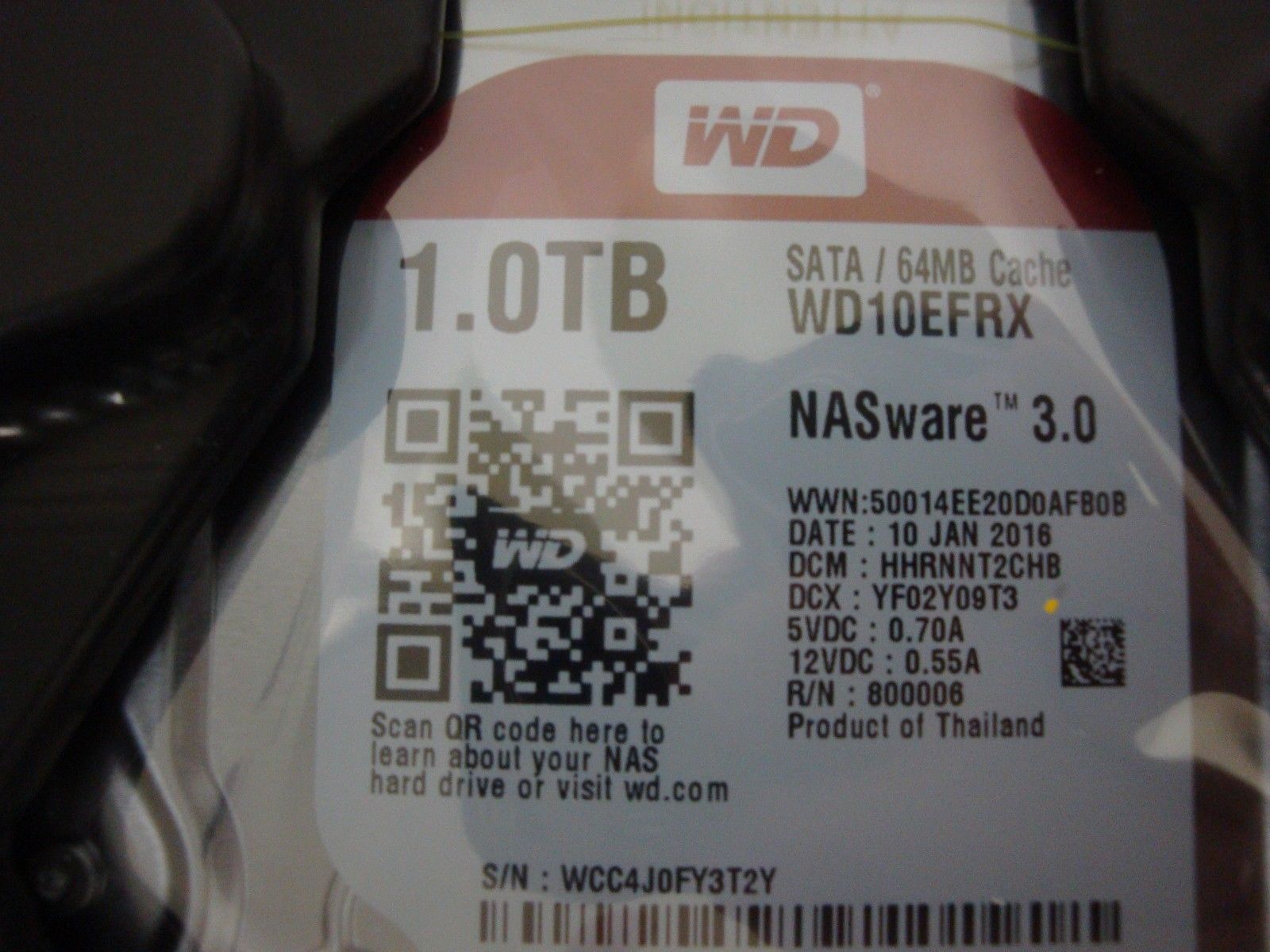 Western Digital WD10EFRX 1TB NASware WD Red SATA/64MB Cache WDBMMA0010HNC - Micro Technologies (yourdrives.com)